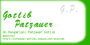 gotlib patzauer business card